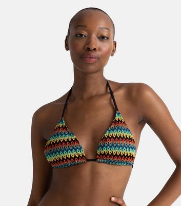 triangle multicolor bikini