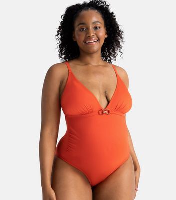 Dorina Maternity Coral Swimsuit New Look