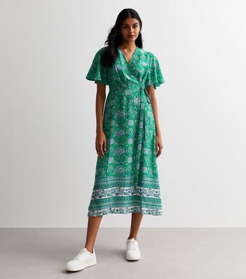 Kimono wrap clearance midi dress