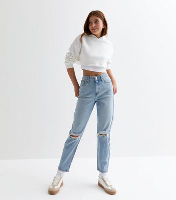 Ripped jeans best sale for girls outfit