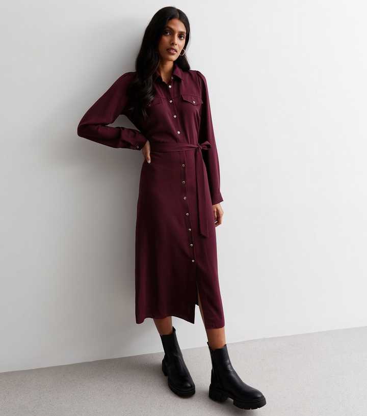 knee length dresses for ladies The Multiwear Shirt Dress