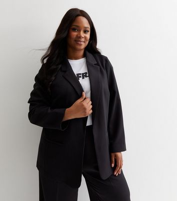 Women's black blazer jacket plus sale size