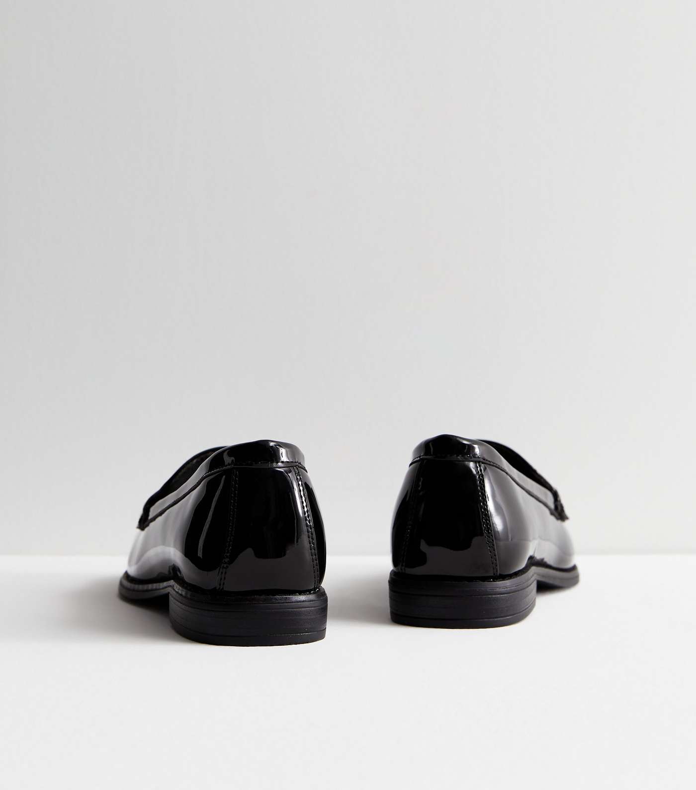 Black Patent Snaffle Trim Loafers Image 4