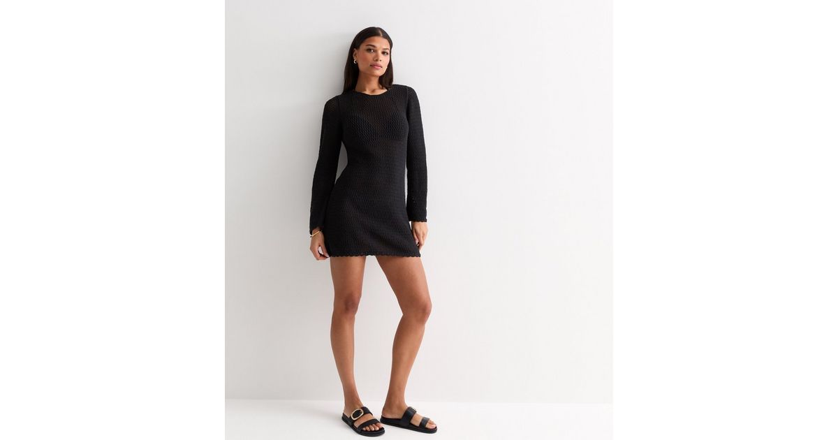 sparkly dress long sleeve Marienne White Sequin Mini Dress - 14