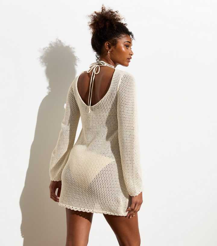 fitted lace wedding dress Saodimallsu Womens Crochet Maxi Cover Up Dress Beach Swim Vacation Coverups Long  Sleeve Sexy Bodycon Summer Knit Dresses Black at Amazon Women's Clothing  store main image 0