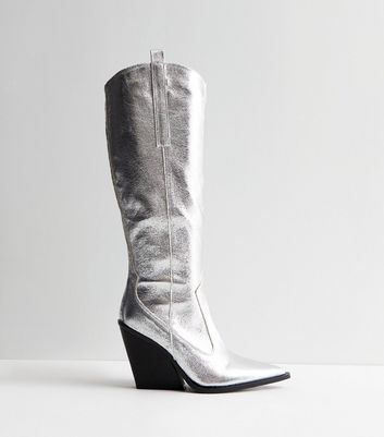 Diesel cheap silver boots