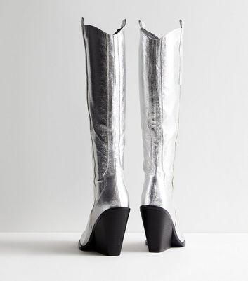 Public desire hot sale silver boots