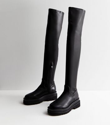 Stradivarius over the knee on sale boot