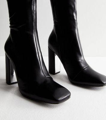 Public desire black and white outlet boots