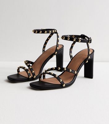 Missguided studded discount block heel sandal