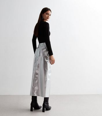 Silver 2025 metallic skirts