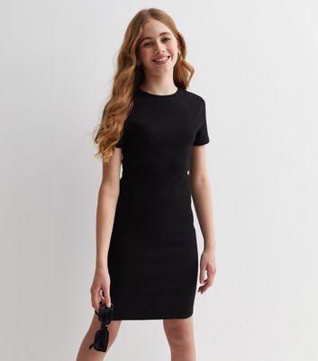 New look girls black sales dress