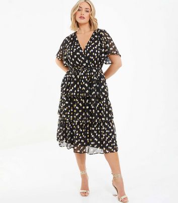 Ruffle tiered hotsell midi dress