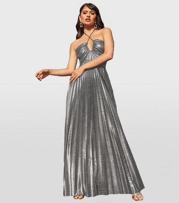 New look hotsell silver dress