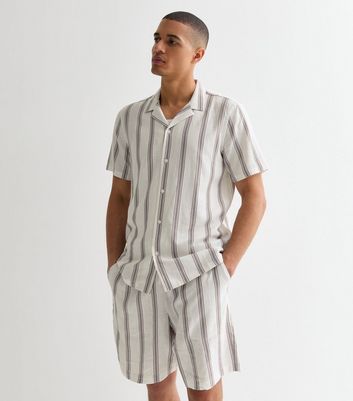 New look striped shorts online