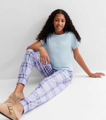 Girls best sale tartan pyjamas