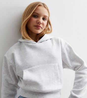 Cropped hoodie cheap new look