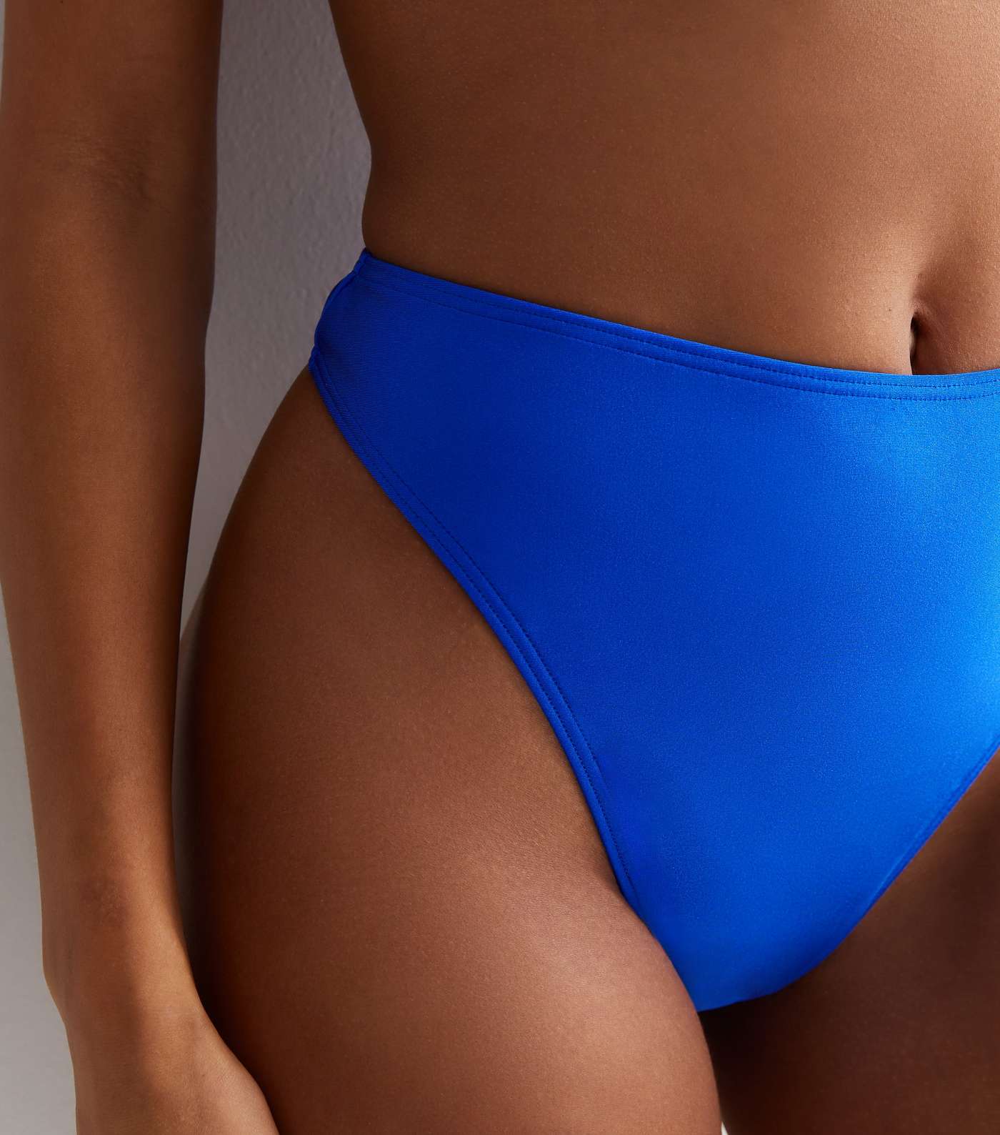 Bright Blue Thong Bikini Bottoms Image 2
