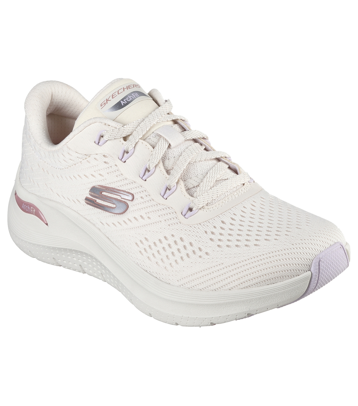 Women's Cream Arch Fit Big League Trainers Skechers New Look