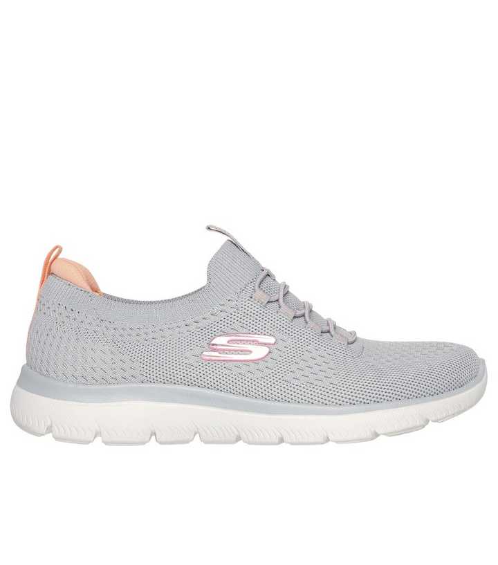 Skechers Pale Grey Summits Top Player Trainers