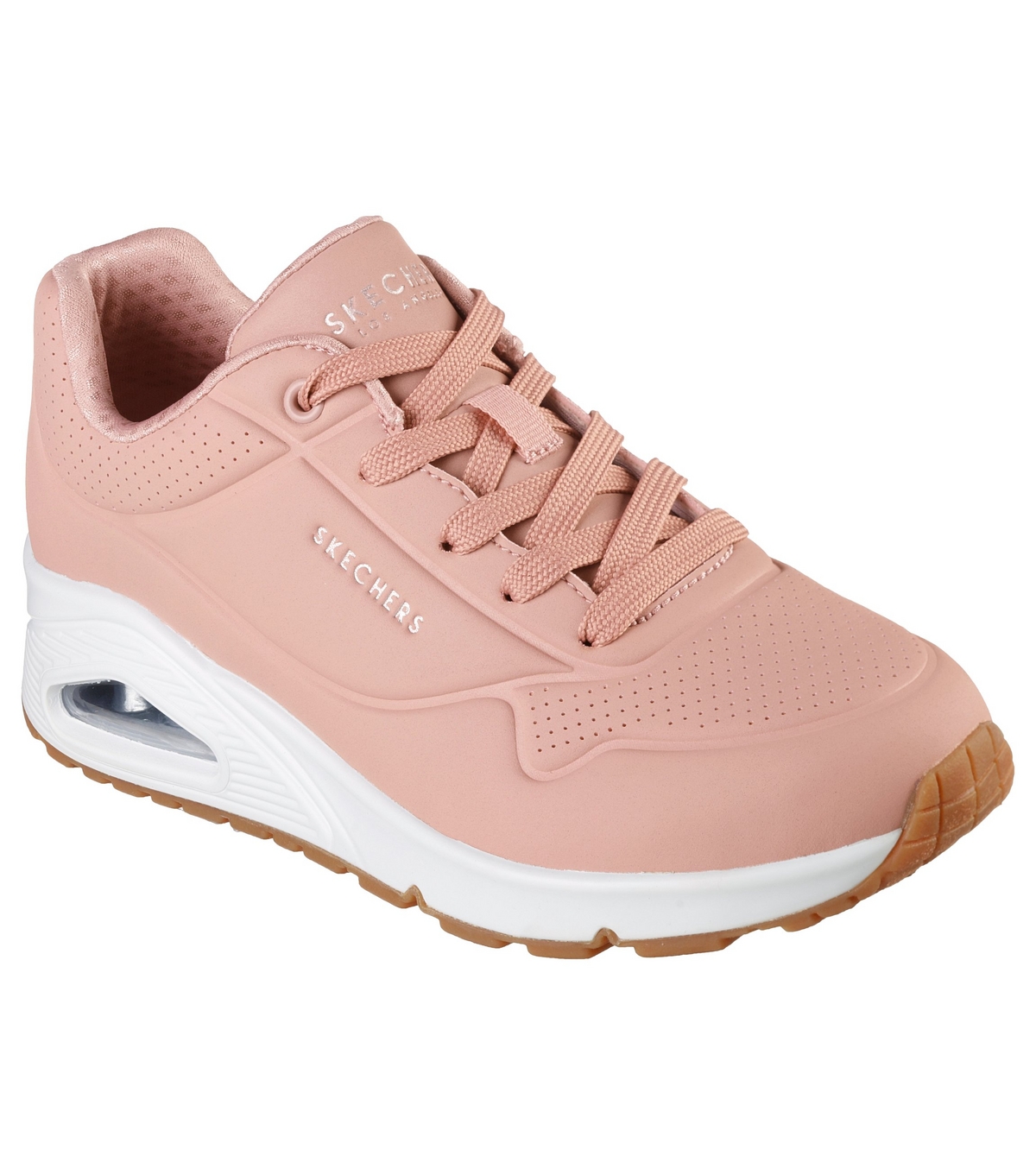 Women's Mid Pink Stand On Air Trainers Skechers New Look