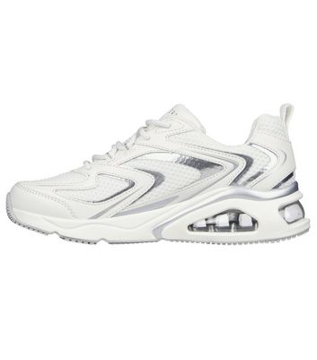 Skechers White Tres Air Uno Revolution Airy Trainers New Look