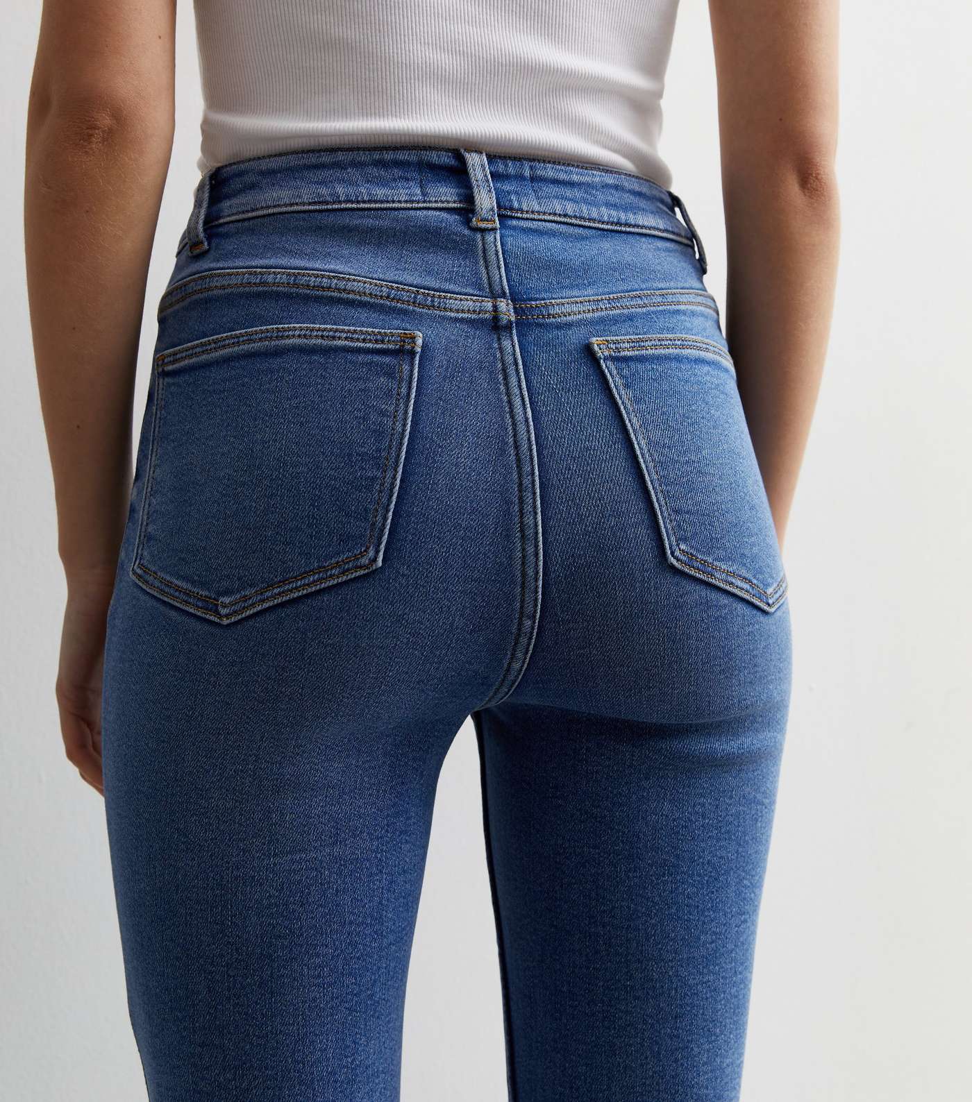 Blue Hallie Super Skinny Jeans Image 6