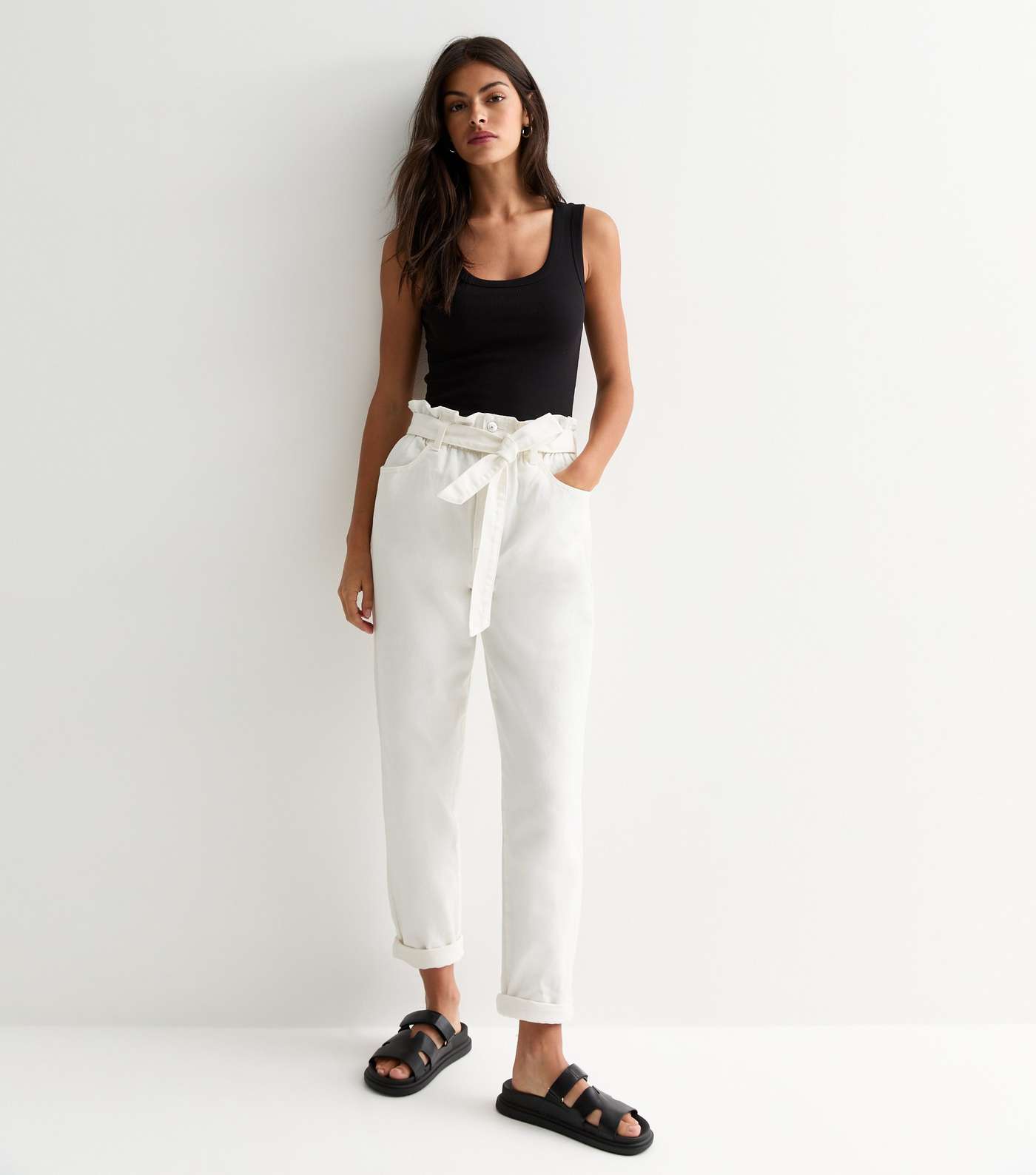 Off White Dayna Paperbag Jeans Image 2