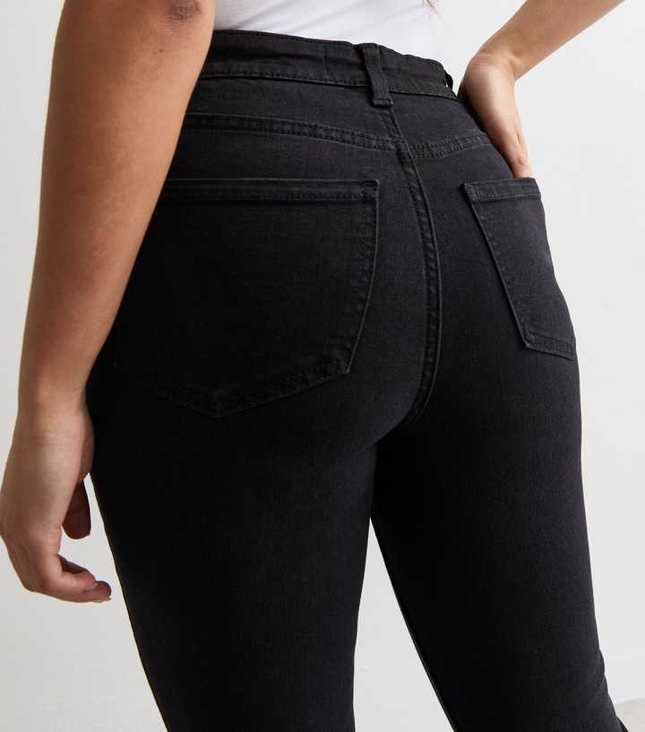 Black Waist Enhance Quinn Bootcut Jeans