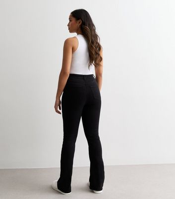Petite Black Waist Enhance Quinn Bootcut Jeans New Look