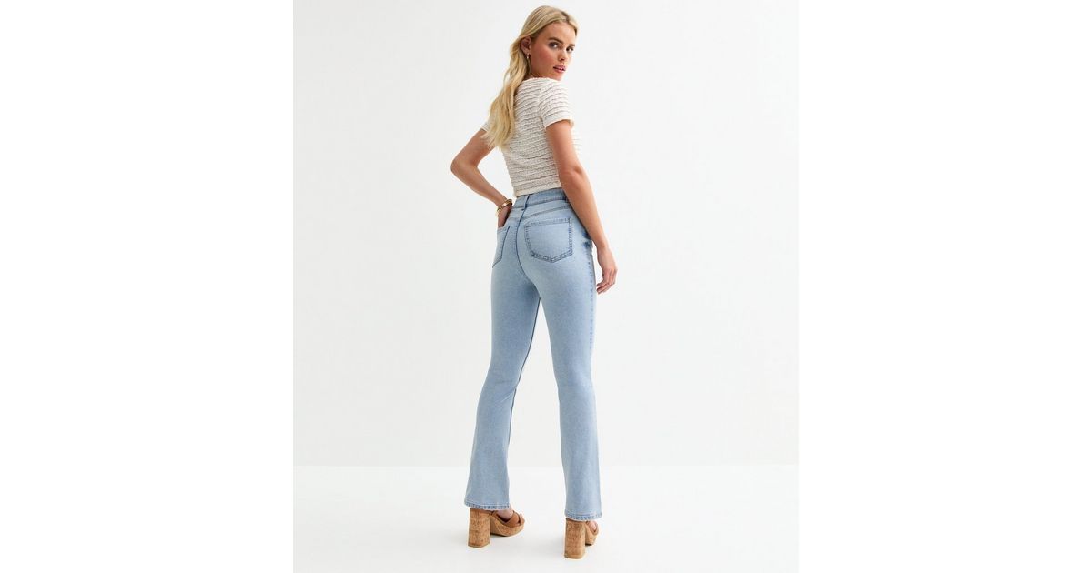 Petite Light Blue Bootcut Leg Jeans New Look
