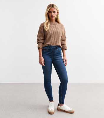 Petite Blue Mid Rise Lift & Shape Emilee Jeggings