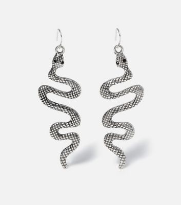 Snake hot sale earrings silver