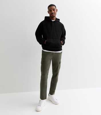 Khaki Cotton Cargo Trousers