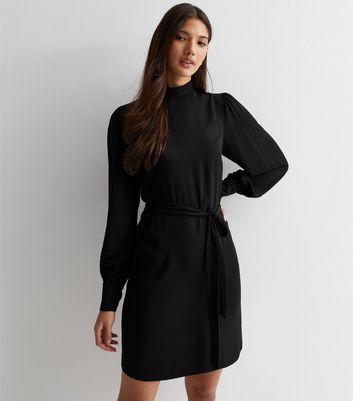 【新品未使用】maison celon high neck mini dress Textured High Neck Cut Out Mini Dress | boohoo