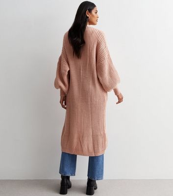 Long hotsell pink cardigan