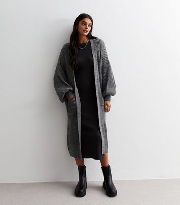 Long grey sale cardigan