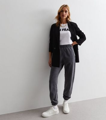 Dark grey best sale sweatpants womens