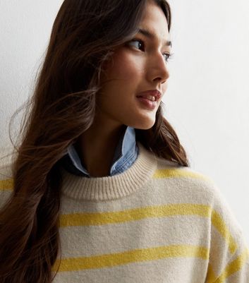 Yellow on sale striped jumper