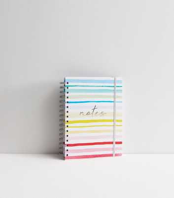 Multicoloured Stripe Notebook
