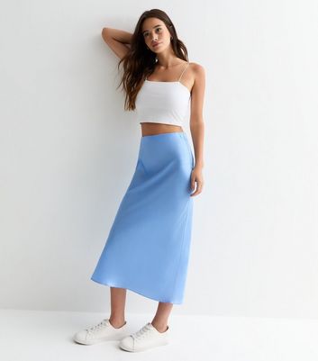 Blue skirt new look best sale