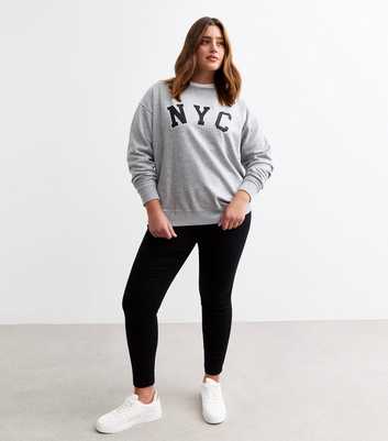 Curves Black Mid Rise Lift & Shape Emilee Jeggings