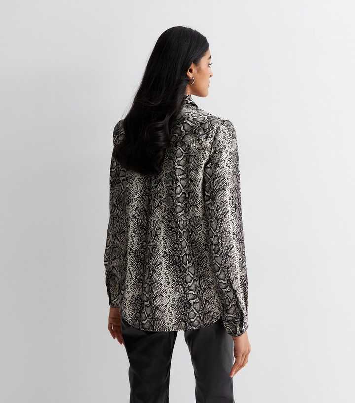 new look snakeskin blouse