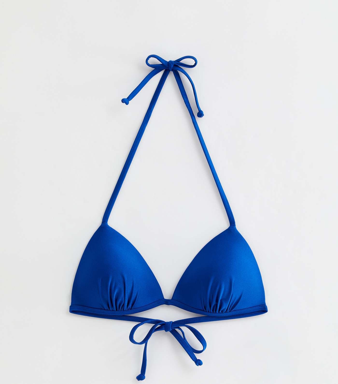 Blue Moulded Triangle Bikini Top Image 5
