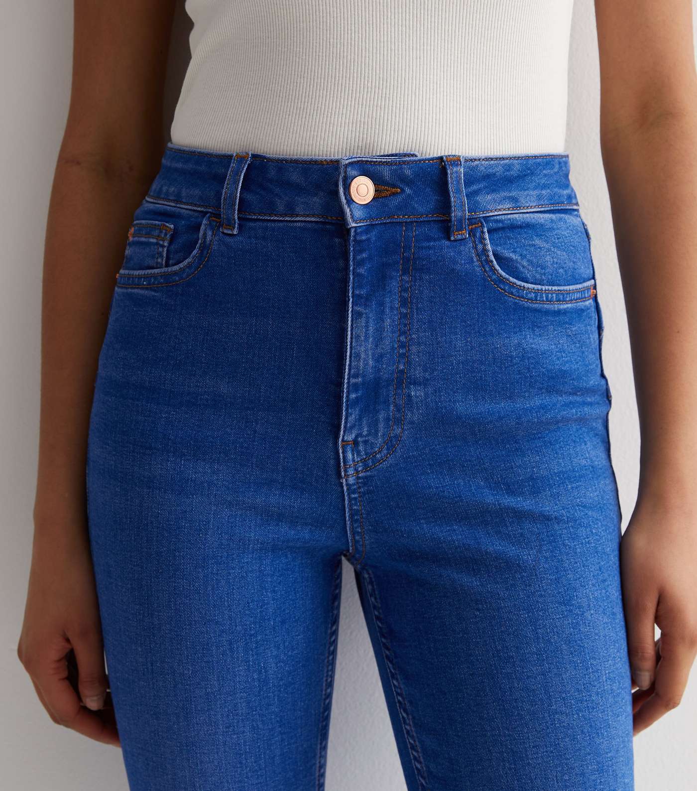 Bright Blue Lift & Shape Jenna Skinny Jeans Image 4