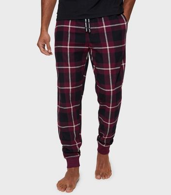 Threadbare 2 Pack Black Cotton Check Pyjama Bottoms New Look