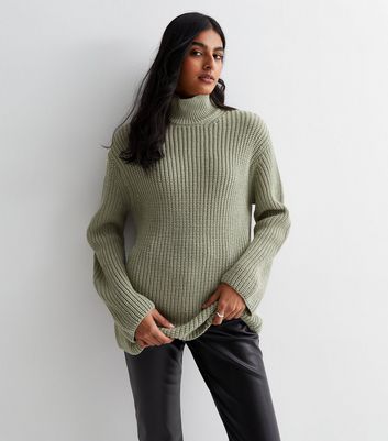 Womens olive green on sale jumper