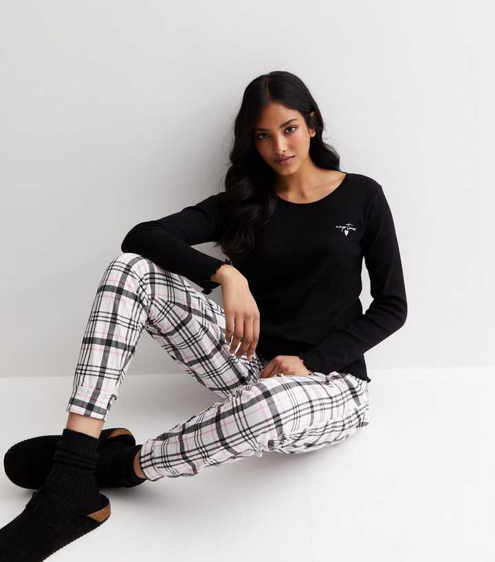 Black Check Pyjama Pants  Sleepwear women, Fashion, Fashion 2018