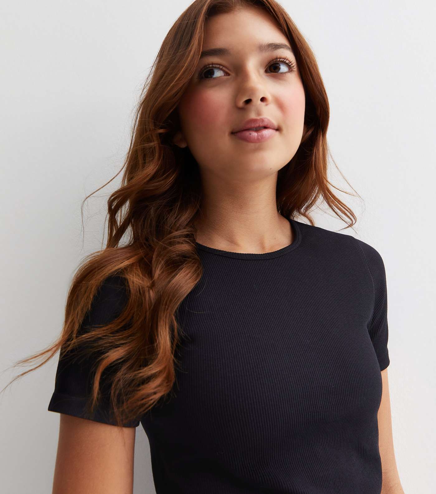 Girls Black Ribbed Sports Top | New Look