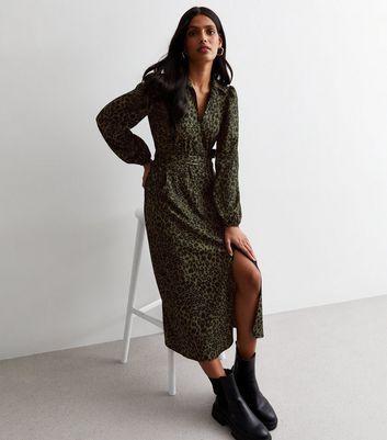 Leopard shirt hotsell dress zara